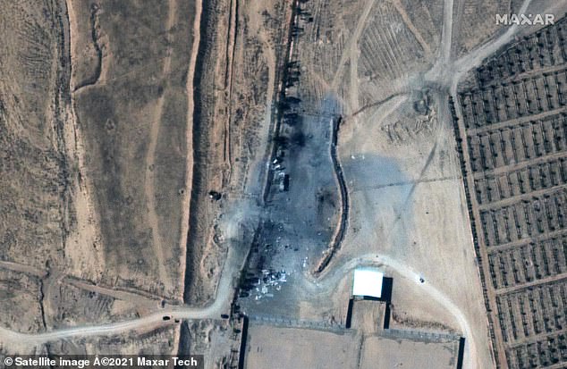 袭击发生在美国于周四对叙利亚发动空袭之后（图为后果），该空袭的目标是伊朗支持的民兵在Al Bukamal使用的伊拉克边境附近的设施